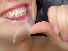 Stunning brunette milf with tiny boobs delivers a special blowjob and gets fucked hard