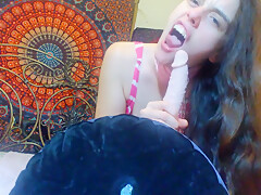 Sucking Cock Youre My Master: Moaning Dildo Worship: Submissive Hot Slut Pinkmoonlust From