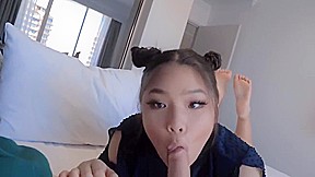 Sucking on Step daddy's cock with my soles up - Lovingrosiex