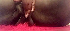 Super wet ebony pussy