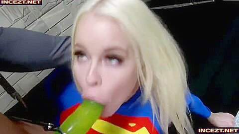 Supergirl Vs Enhanced Muscle Girl