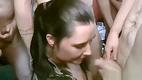 Sweet Pixiee Little sucks cock and takes facials in her firs