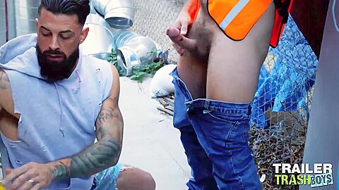 TRAILERTRASHBOYS Hunks Alpha Wolfe And Joel Someone Bareback
