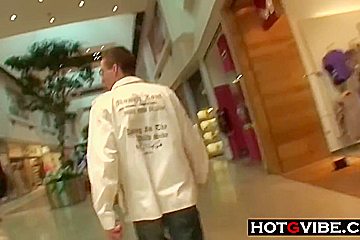 Taking On Two Cocks At The Mall