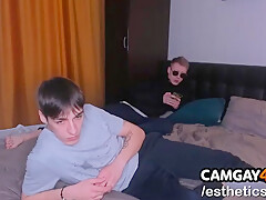 Tattooed Gay Friends Jerk Off