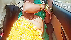 Telugu Dirty Talks  Car Sex  Sexy Saree Aunty Romantic Sex With Stranger