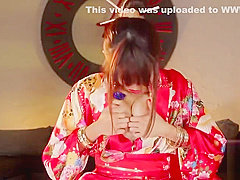 Tempting brunette Japanese Marica Hase getting asshole fucked