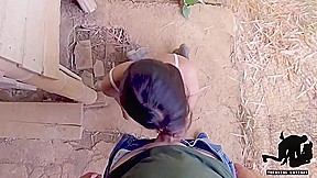 The Girl On The Farm Is Bitten By An Insect I Help Her But The Situation Is Hot  I Cum On H