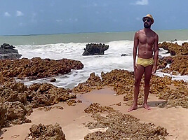 The Nudist Beach - Tambaba Trip 2021 7 Min With Shows Off