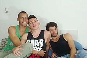 Threesome Hard Gay Latinos and Colombians