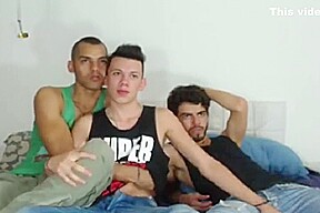 Threesome Hard Gay Latinos and Colombians
