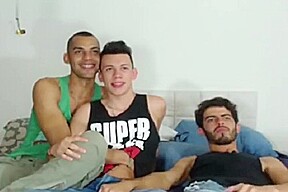 Threesome Hard Gay Latinos and Colombians