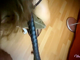 Tied Dirty Whore To A Chair Stuck Dildo In Her Pussy And Fuck Her Throat (big Facial Cum In Mouth)