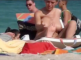 Topless beach 7 More nice tits out for the lads