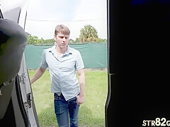 Tricked Str8 Stud Fucks Gay Stud In Asshole In Pickup Bus