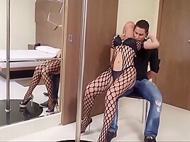 Ts Dancing For Him And Blowing His Fat Cock