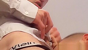 Twinkie takes big uncut dick in his ass and a big load