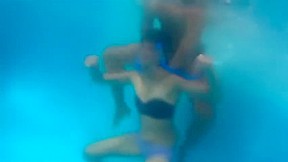 Two Brazilians playing in the pool