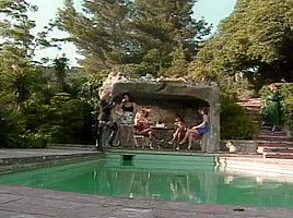 Two Lesbians Fucking By The Pool