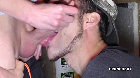 Two Young Straight Dudes Fucking In Basement - StraightBoysFuckGay