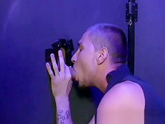 Two amateur horny studs enjoy in hot glory hole sex scene