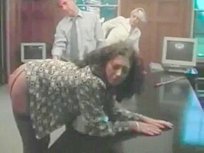 Two employees spanked