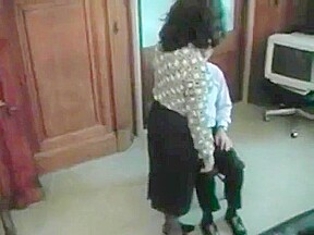 Two employees spanked