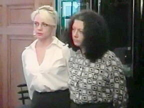 Two employees spanked