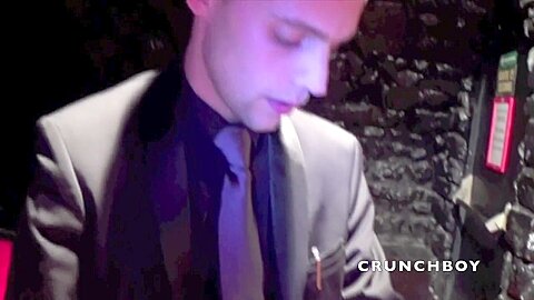 Two sexy french twinks fuck in backroom after the work - CrunchBoy