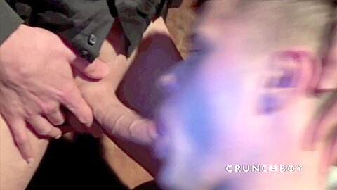 Two sexy french twinks fuck in backroom after the work - CrunchBoy