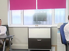Uk office lads fucking at work before hot facial