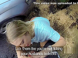 Uniformed cop fucks blonde outdoors