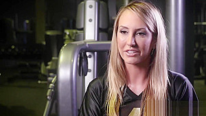 Unusual football training session with busty strippers