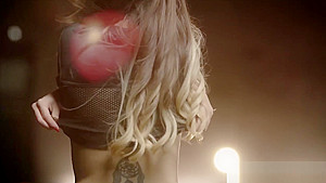 Unusual football training session with busty strippers