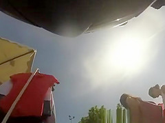 Upskirt at the local flea market