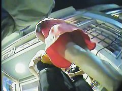 Upskirt street peek at girls in sexy dresses