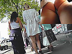 Very cute round gazoo upskirt looks great