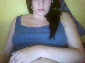 Voluptuous Brunette teen 18+ Plays With Her Big Tits And Hot Pu
