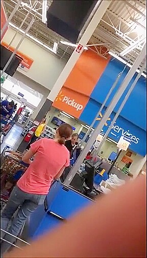 Walmart Customer booty compilation