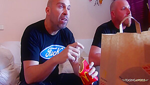 Wearing A Sexy Outfit And Enjoying Deep Throating His Big Hard Cock