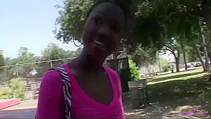 What This Black Sweetie Likes Is Picking Up Hung Guys And Fucking Them For Hours