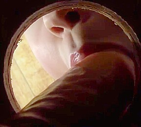 Whore rides gloryhole rod