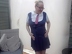 Wife Dressed In Naughty Collage Uniform