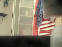 Wife caught in bathroom showering