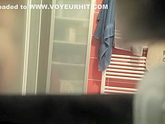 Wife caught in bathroom showering