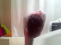 Wife spied after shower
