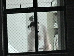 Window in the bathroom allows me spy nude amateur