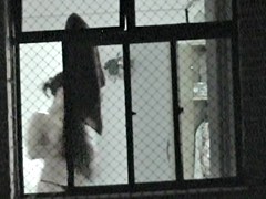 Window in the bathroom allows me spy nude amateur