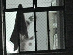 Window in the bathroom allows me spy nude amateur