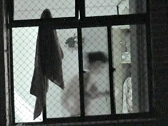 Window in the bathroom allows me spy nude amateur